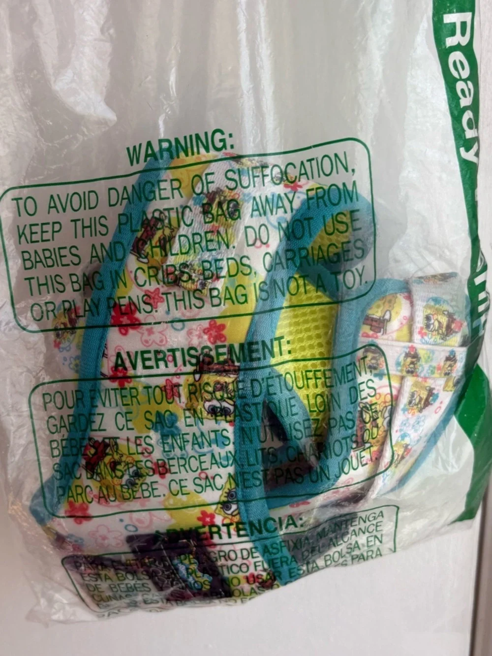 Sassy Woof x SpongeBob SquarePants Dog Harness size Large